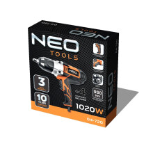 Llave de impacto eléctrica - NEO TOOLS - T N04-720 - 1020 W - 950 Nm - 1/2"
