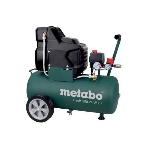 Metabo Compressor - METABO - Basic 250-24 W OF - Universele snelkoppeling - Rubberen handgreep