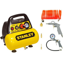 STANLEY OLIEFRI KOMPRESSOR 6L + PNEUMATISK SÆT