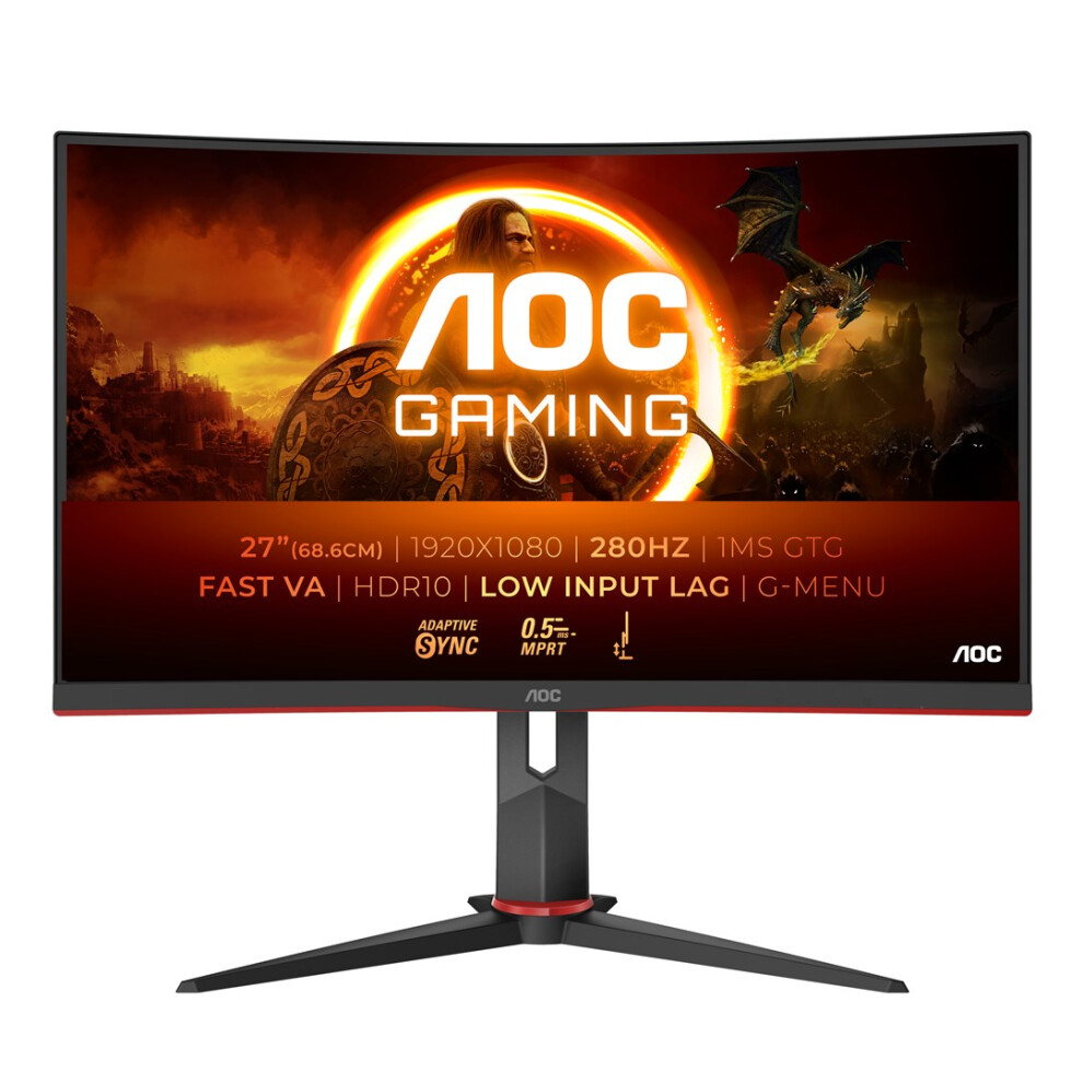 Aoc Black/Red G2 C27g2z3/Bk Computer Monitor 68.6 Cm (27") 1920 X 1080 Pixels Full Hd Led