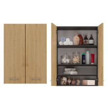 Szafka Na Pralkę Pola Mini DD Antracyt / Dąb Artisan Do Łazienki