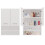 Meuble pour lave-linge Pola MINI/DK WHITE 1