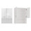 Pola MINI/DK WITTE GLANS wasmachinekast 1