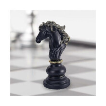 (27cm Knight Black) Luxe Schaakset Woondecoratie Hars Schaakstukken Familie Bordspellen Internationaal