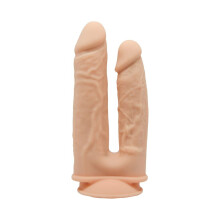 SILEXD - MODEL 1 REALISTISCHE PENIS DUBBELE PENETRATIE VIBRATOR PREMIUM SILEXPAN SILICONEN 17,5 / 19,5