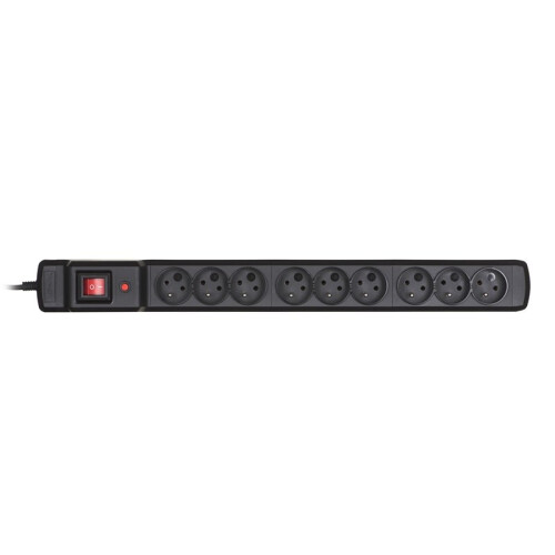 Activejet ACJ COMBO 9GN 3M black power strip with cord 1