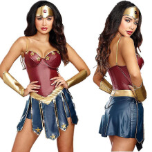 (L) Wonder Woman Cosplay Kostuum Rollenspel Feestkostuumset voor Dames