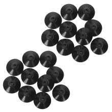 20 x Zwarte rubberen zuignapclip van 27 mm voor aquariumpomp