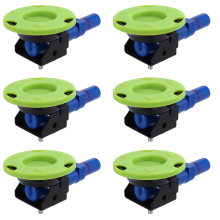 6 stuks 3 inch concave vacuümkop 75 mm zware handpomp zuignap met M6 schroefdraad
