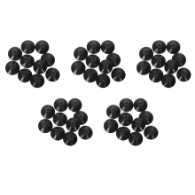 50 x Zwarte rubberen zuignapclip van 27 mm voor aquariumpompen