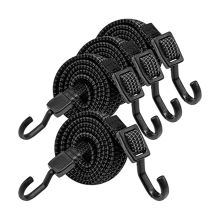 Bungee met haken, 4 stuks expanders met haken, 100 cm verstelbare elastische band voor fietsendragers,