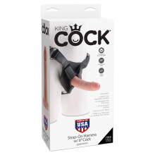 King Cock Strap-on Harnas met 6 Cock-Flesh