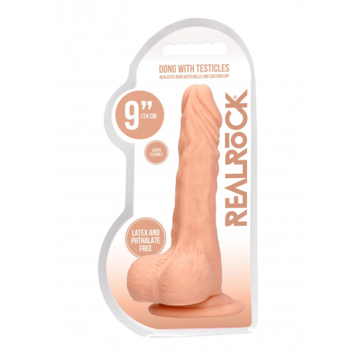 Real Rock - Dong W Testikels 9 inch - Vlees 1