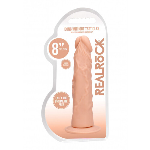 Real Rock - Dong Zonder Testikels 8 inch - Vlees 1