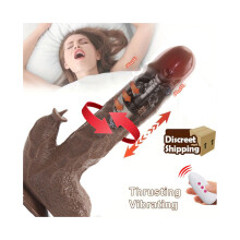 Verwarmde roterende echte dildo clitoris seksspeeltjes masturbator voor vrouwen