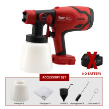 (No Battery)Milwaukee 800ML  Electric Spray Gun Cordless Paint Sprayer Auto Furniture Steel Coating