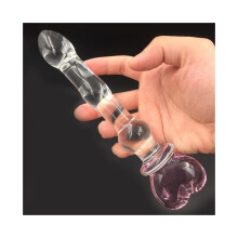 (Helder glazen tentakelstaf - roze) Glazen dildo seksspeeltje voor vrouwen