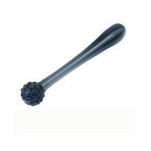 (Zwart -C (20 cm lang)) Zwarte korrels glazen anale dubbele dildo buttplug seksspeeltje koppels