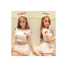 Verpleegster Geplooide Rok Lingerie Cosplay Uniform Rollenspel Erotisch Ondergoed Kostuum - Eén Maat