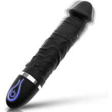 (Zwart) Trillende dildo voor mannen, seksspeeltjes voor vrouwen, 7,7 inch wandvibrator, realistische