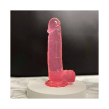 (Roze -L) Zuignap dildo realistisch gevoel seksspeeltje anaal 6 7 8 9 inch klein medium groot