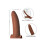 CalExotics Accommodator Dong | Gezichtsriem-dildo | Bruin, geweldig oraal genot 6
