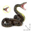 Realistisch rubberen slang Halloween-grappenspeelgoed - Python met open mond 6
