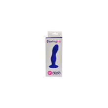 Loving Joy 6 inch siliconen dildo met zuignap, middernachtblauw