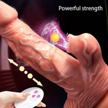 (zoals op de foto) Stuwende dildo-vibrator 7 modellen Zuigend/verwarmend/trillend/stotend Realistisch