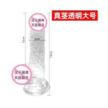 (Echte steel, groot formaat, transparant) Jiuai vloeibare siliconen dildo, kunstmatige penis, anale