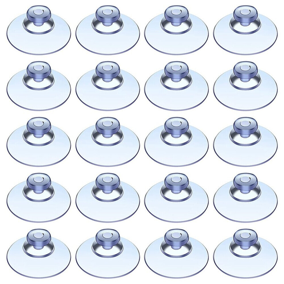 Lot de 100 ventouses transparentes en plastique sans crochets pour extérieur, cuisine, salle de bain