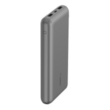 Power Bank - BELKIN - 20k - 20000 mAh - Charge rapide 15W - Gris Space Grey