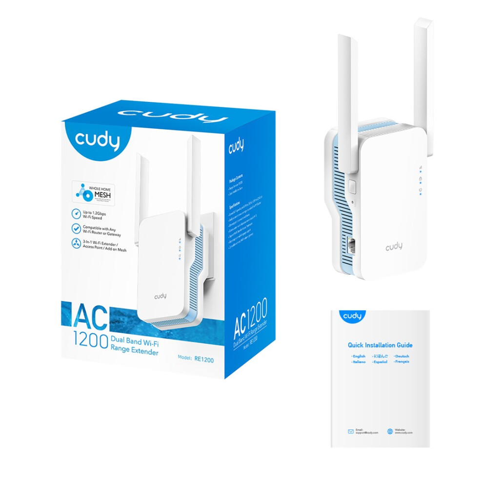 Cudy Re1200 Wi-Fi Signal Booster 6971690790165