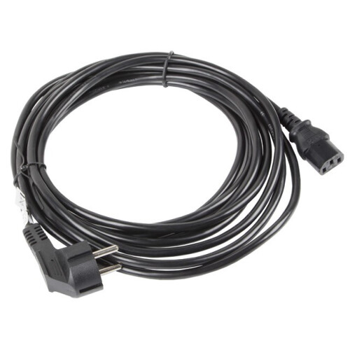 Lanberg CEE 7/7 -> IEC 320 C13 10m VDE strømkabel sort