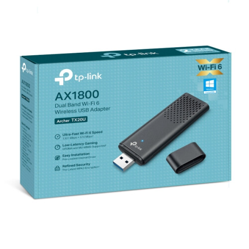 TP-LINK TP-Link Archer AX1800 Dual Band Wi-Fi 6 Wireless USB Adapter 2