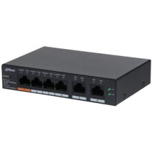 Switch - DAHUA TECHNOLOGY - DH-CS4006-4GT-60 - 4 Poorten PoE - Beheerd - Gigabit Ethernet