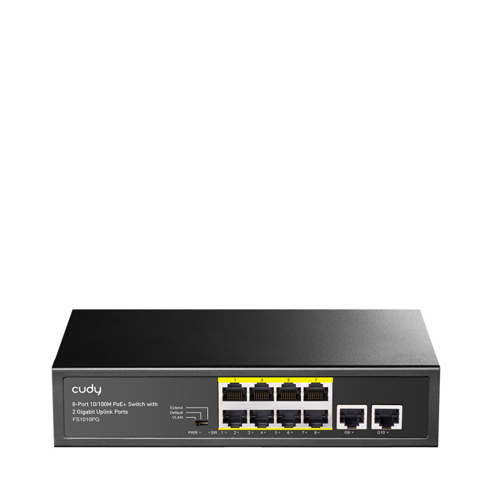 Abacus Schwarz Cudy Fs1010pg Network Switch Fast Ethernet (10/100) Power Over Ethernet (Poe) Black - Bild 5