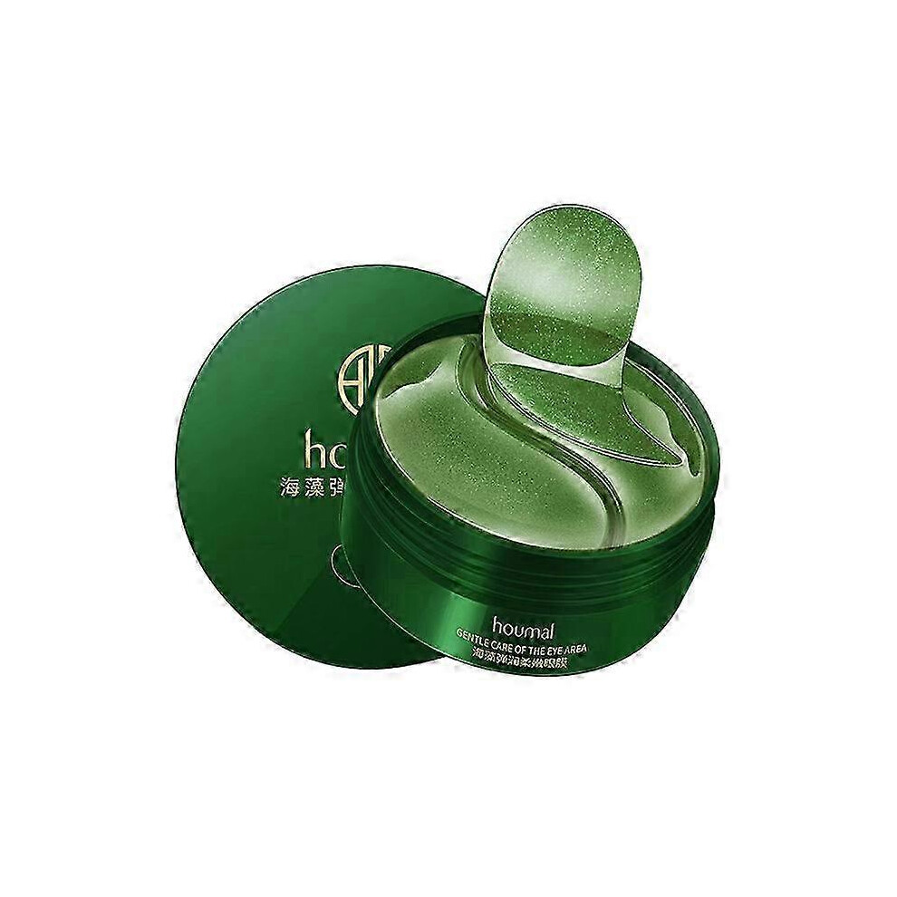 Dark (Seaweed Eye Mask) 60Pcs Anti-Wrinkle Circle Collagen Moisturizing Under Eye Patches Pad Mask