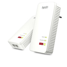 CPL-adapter - AVM - FRITZ! Powerline 1240 AX - 1200 MBit/s - WLAN AX - AES-128 bits encryptie