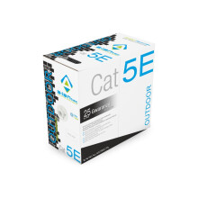 Netwerkkabel F/UTP Cat. 5e - ALANTEC - 305 m - Zwart - Vermindert interferentie - Temperatuur -40 tot 60C - Polyethyleen