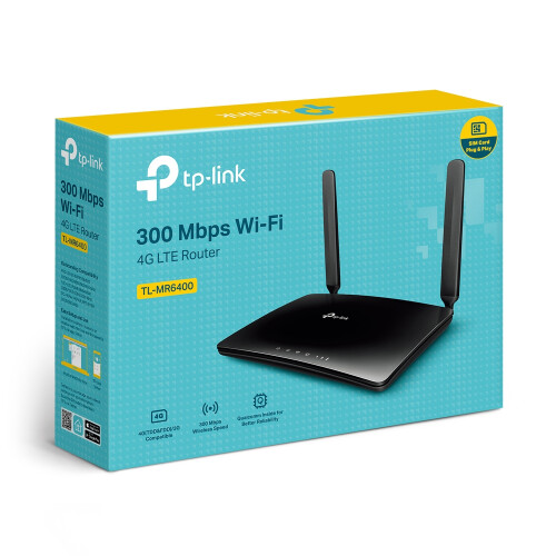 TP-LINK Modem Tp-link TL-MR6400 4G Router Switch WiFi 300N 2