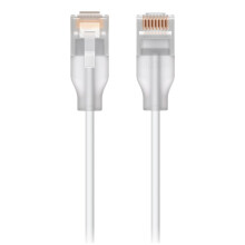 Ubiquiti UACC-Cable-Patch-EL-3M-W networking cable Translucent, White Cat6
