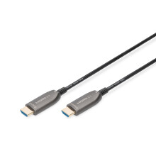 Digitus Assmann Electronic ASSMANN HDMI AOC Hybrid-fiber verbindingskabel Type A M-M 20m UHD 8K60Hz CE gouden bl