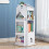 Living And Home (White) 4-Tier Kids Castle House Frame Rotating Bookshelf 3