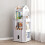 Living And Home (White) 4-Tier Kids Castle House Frame Rotating Bookshelf 1