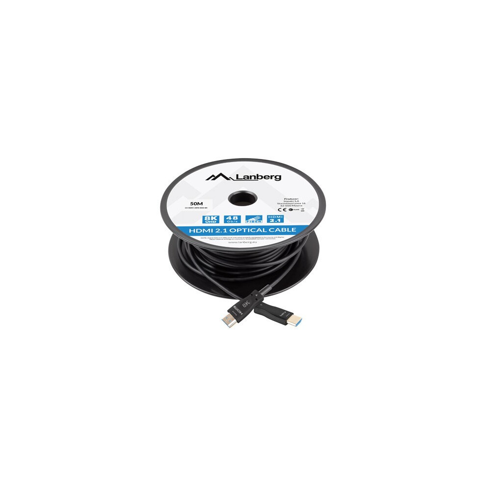 Lanberg Cable Hdmi M/M V2.1 50M 8K Optical Aoc 5901969437553