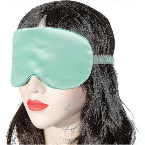 Silk Satin Sleep Mask with Elastic Strap Travel Eye Sleeping Blindfold Compatible With 2