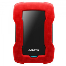 Disque dur externe portable ADATA HD330 - 1 To - USB 3.1 - AES 256 bits - rouge