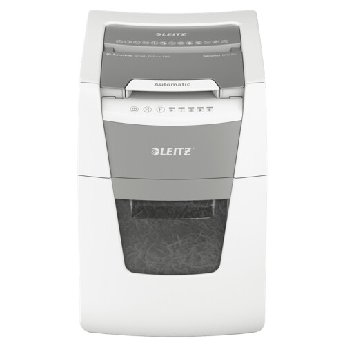 Leitz IQ Autofeed Small Office 100 Automatic Paper Shredder P4 1