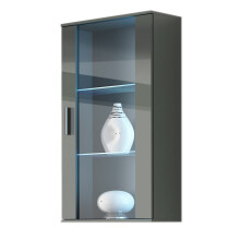 Cama hanging display cabinet SOHO grey/grey gloss